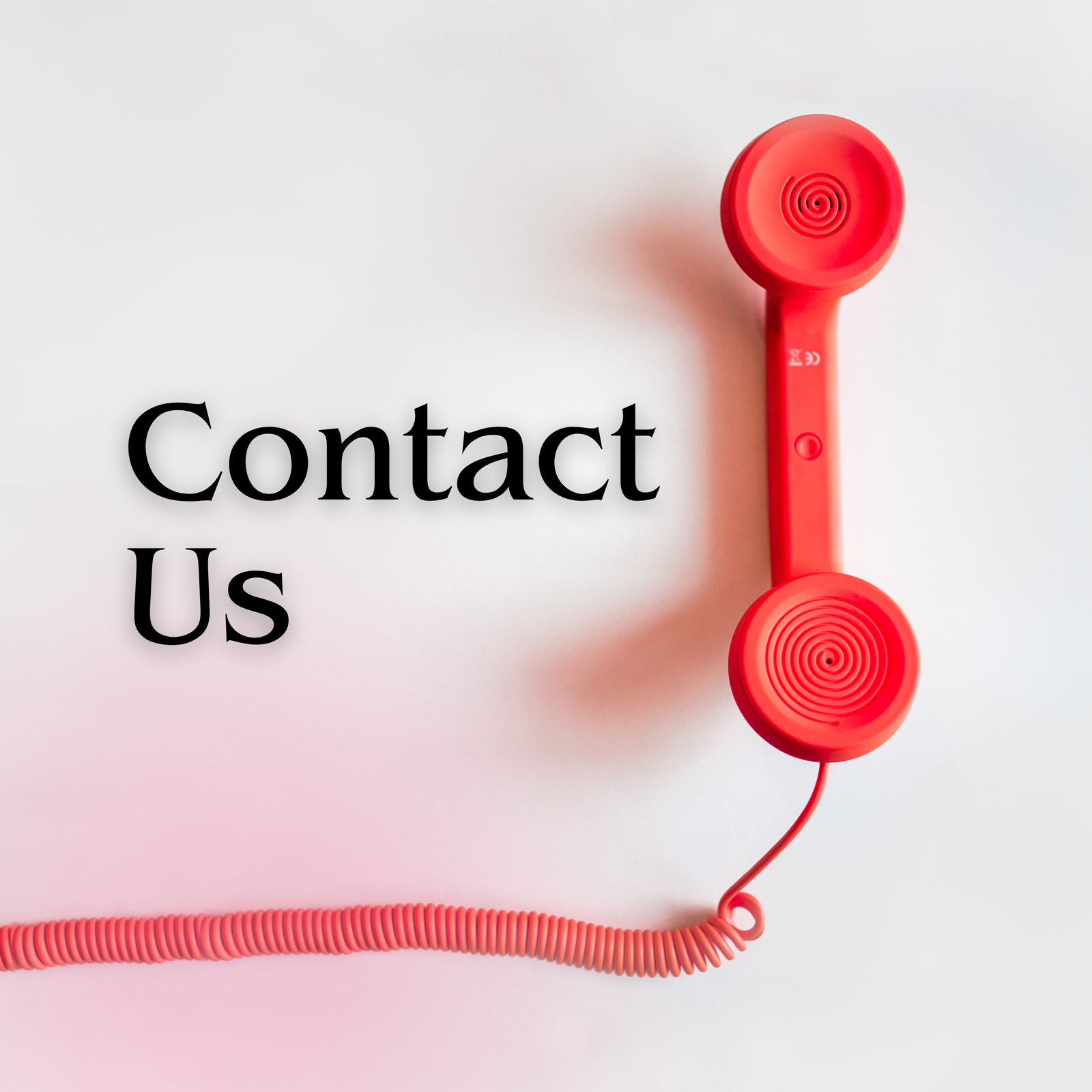 red and black minimalist contact us instagram post